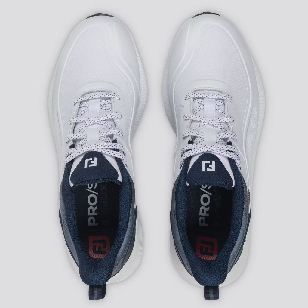 Prosl26 Spikeless Golf Shoes White/Blue/Red