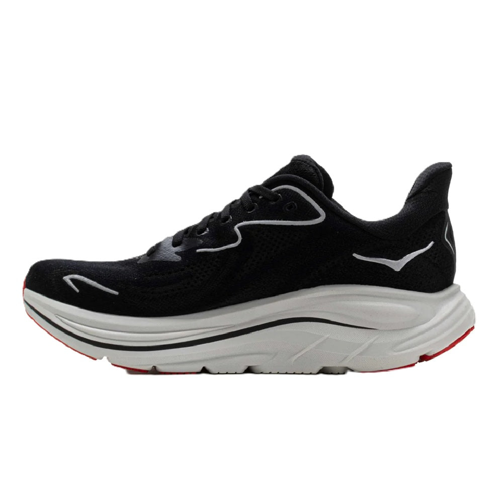 Men's HOKA Clifton 10 Black/Silver (1162030-BKSV)