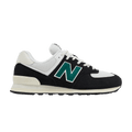 New Balance 574 Black White Marsh Green