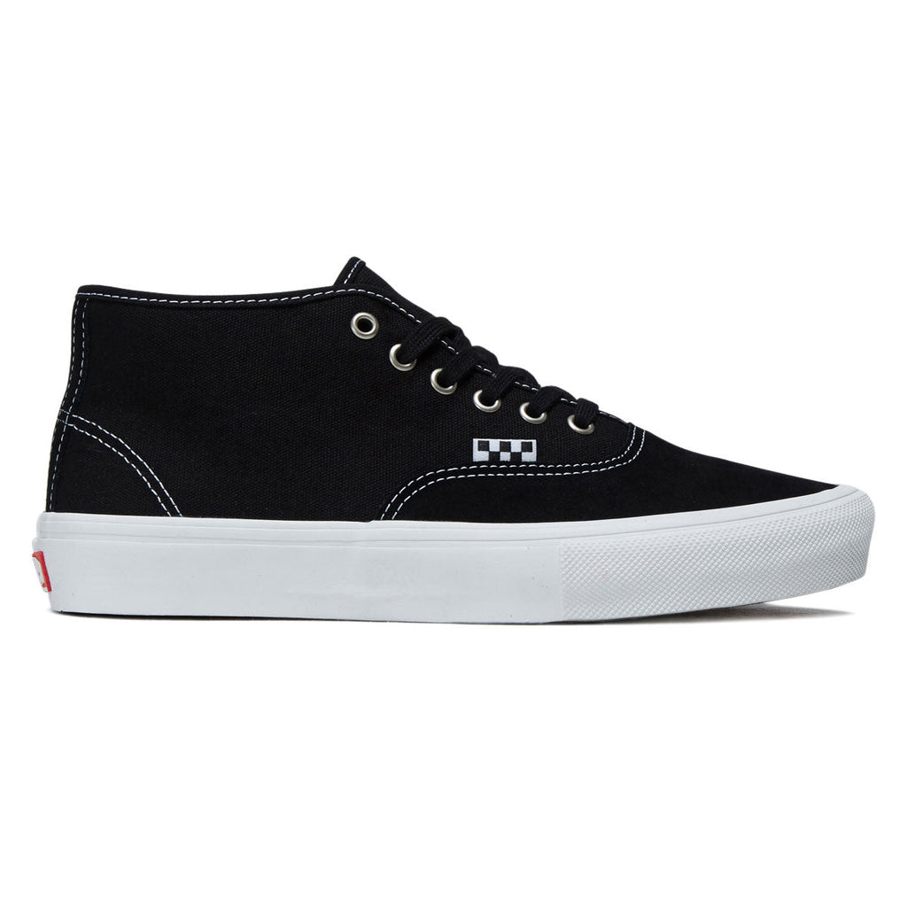 Vans Skate Authentic Mid Shoes - Black/White