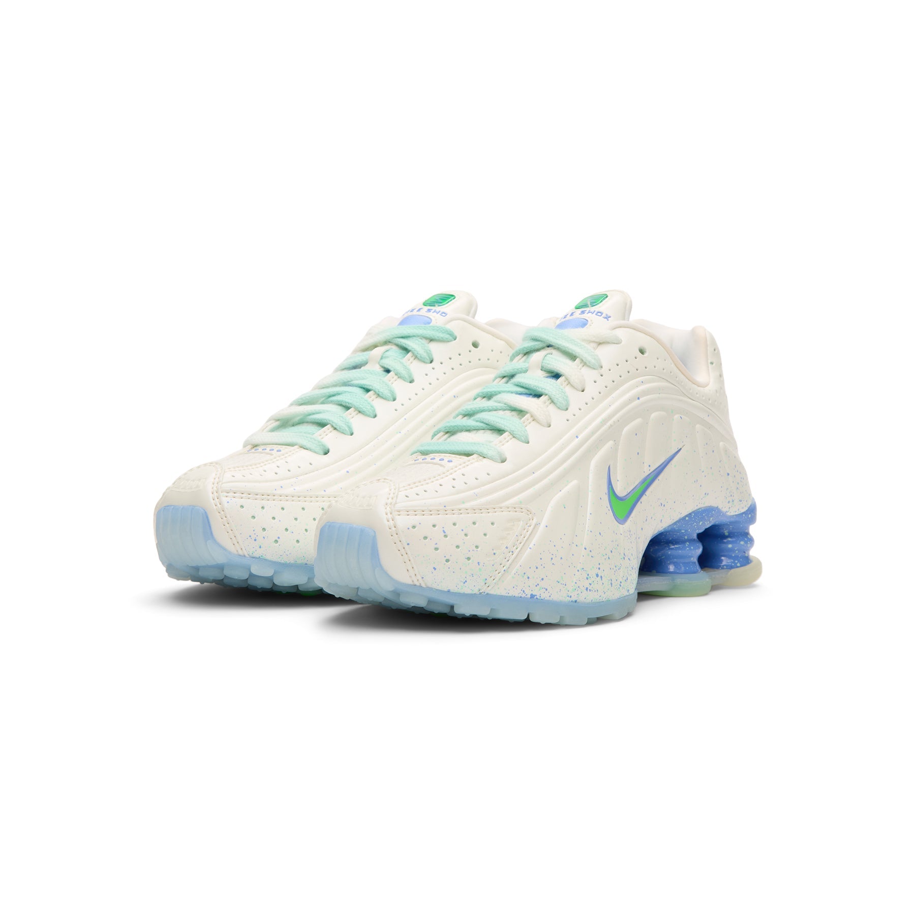 Nike Womens Shox R4 Ab (Summit White/Green Strike)