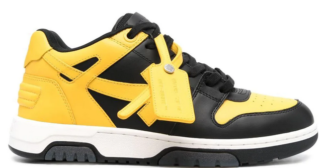 Off-White Out Of Office Calf Leather (Black/Yellow)