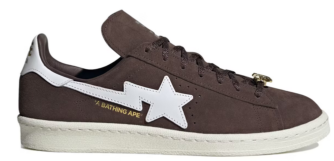 Adidas Campus 80S Bape 30Th Anniversary Brown