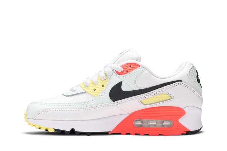 Nike Air Max 90 White Barely Green Bright Mango (Women's)