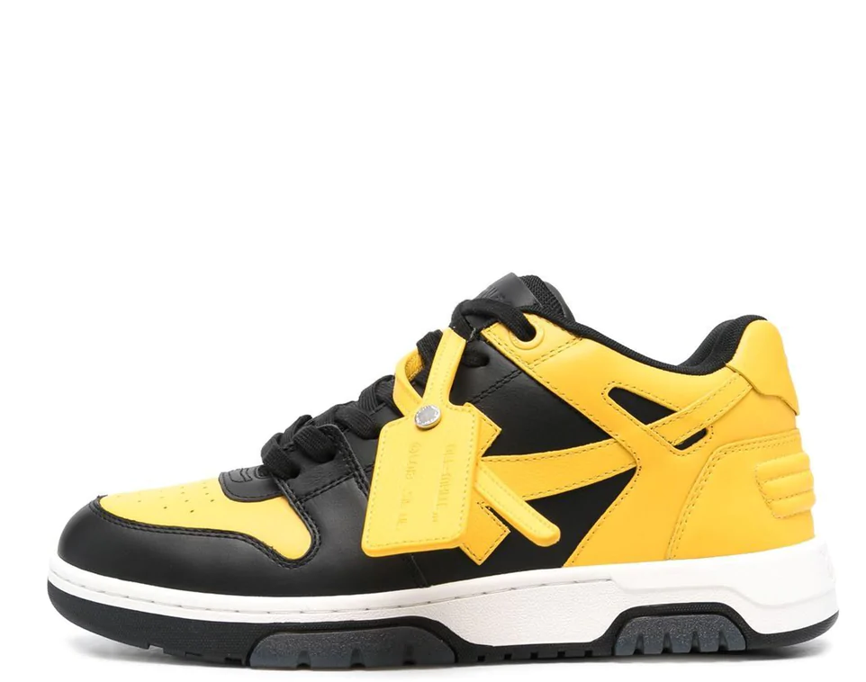 Off-White Out Of Office Calf Leather (Black/Yellow)