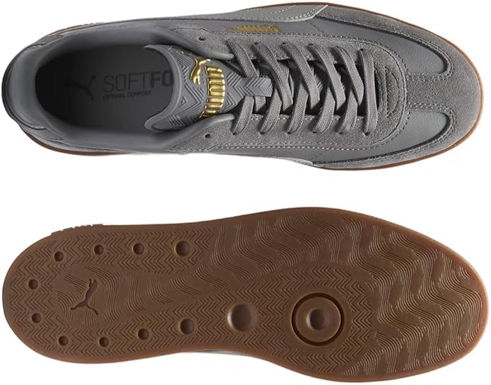 Men's Puma Club II Era Cast Iron-Gray-Puma Gold (397447 12)