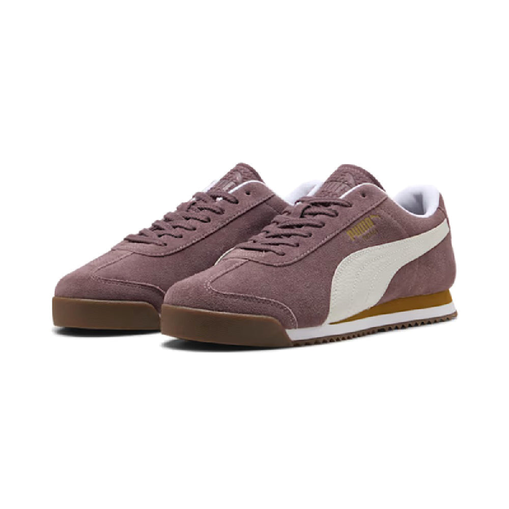 Men's Puma Roma Suede Raisin-Puma White (398635 11)