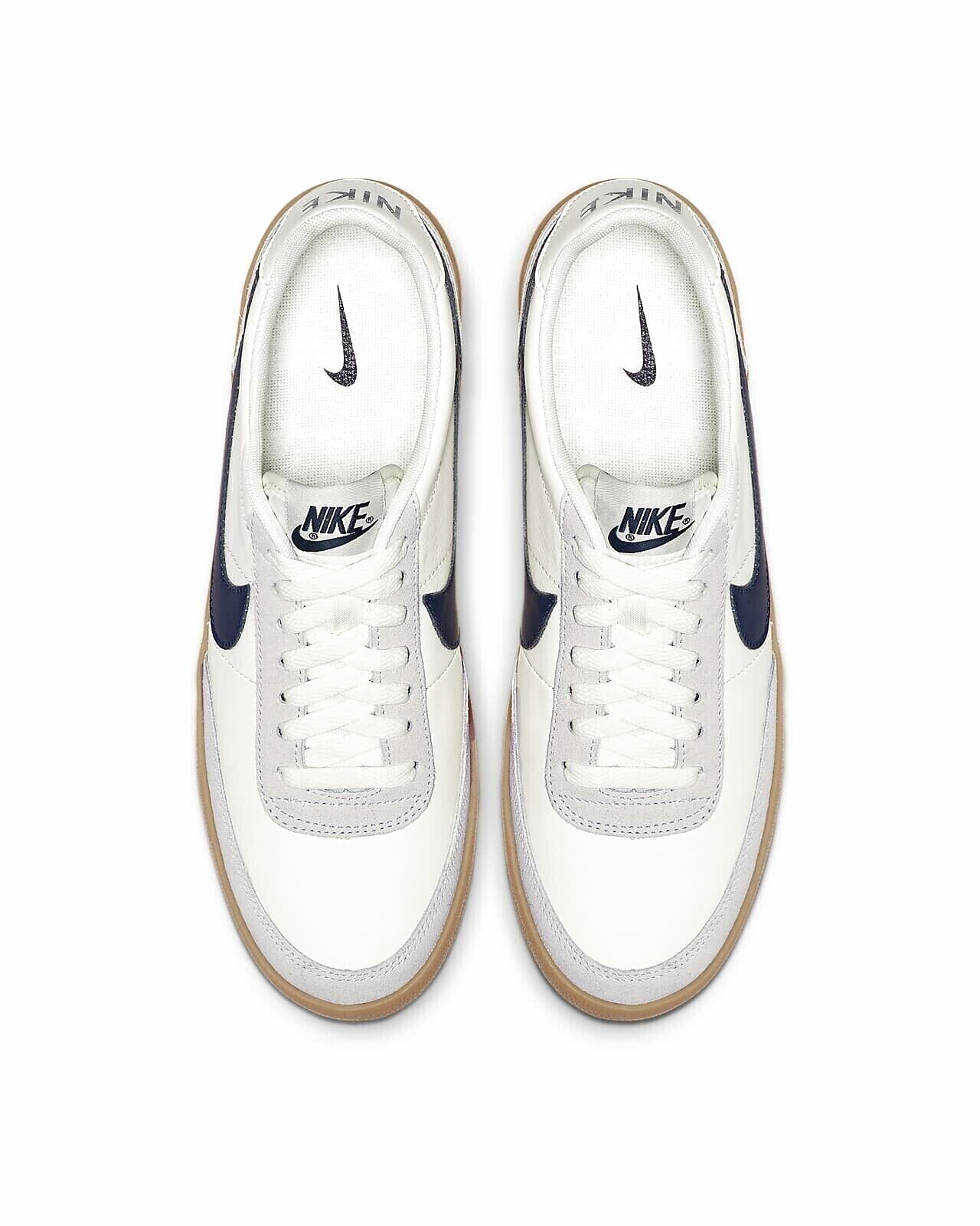 Men's Nike Killshot 2 Leather Sail/Midnight Navy-Gum Yellow (432997 107)