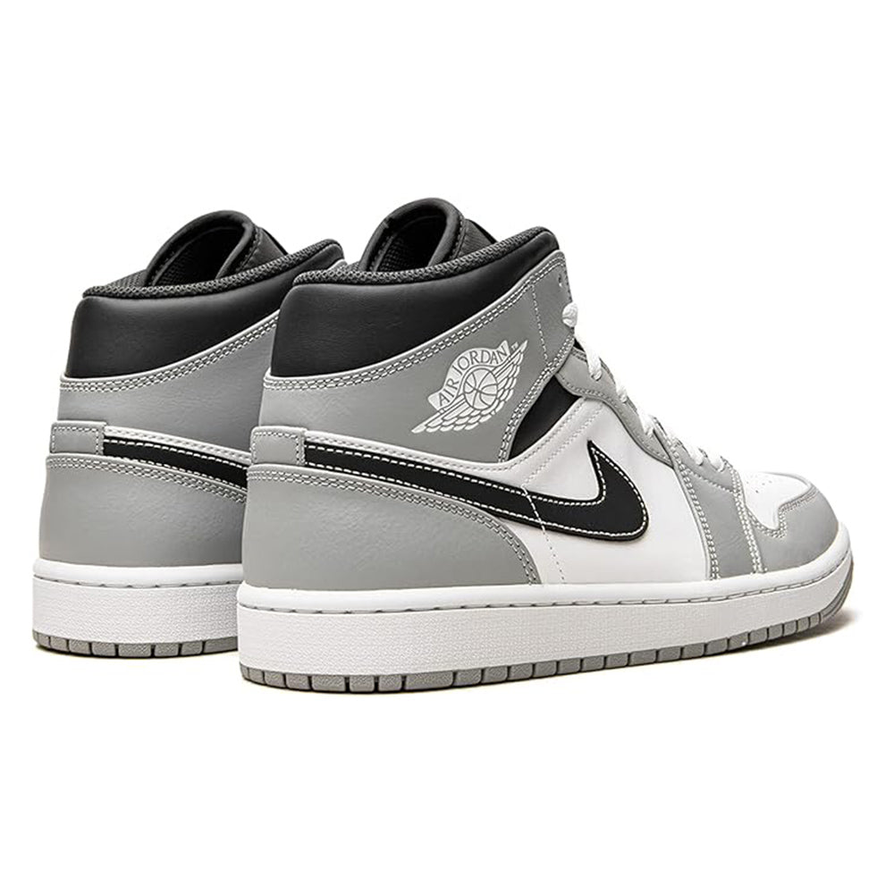 Men's Jordan 1 Mid LT Smoke Grey/White-Anthracite (554724 078)