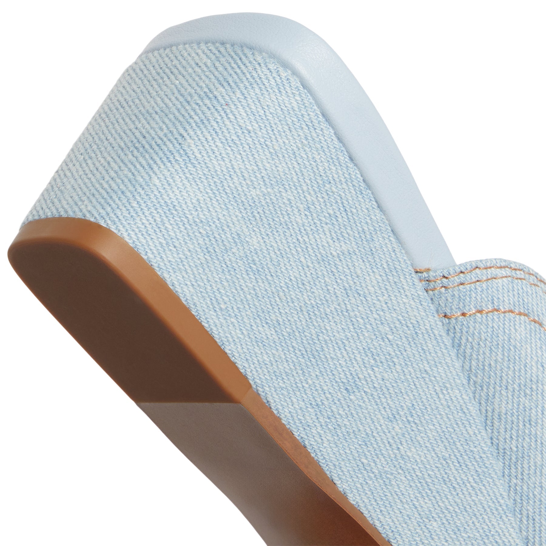 Ganni Butterfly Wedge Mule Sandal Denim (Niagara Mist)