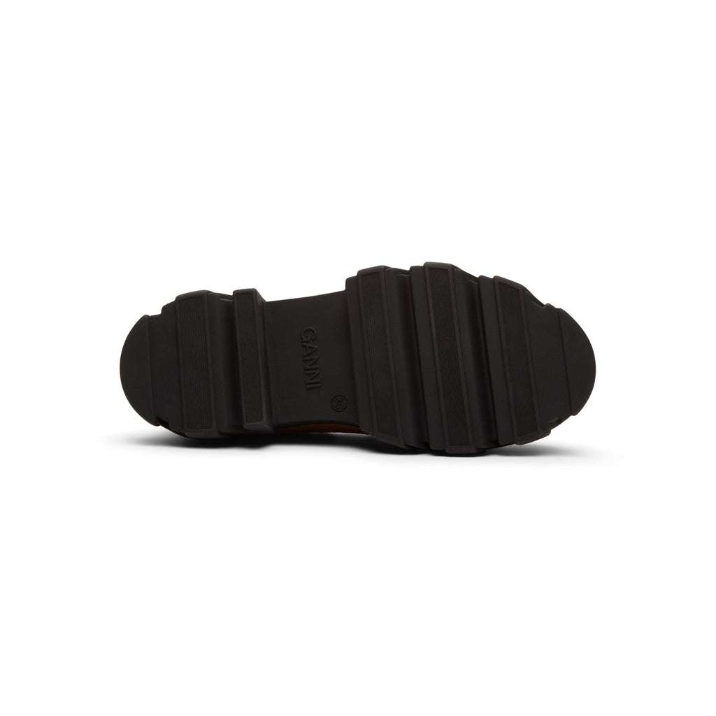 Ganni Cleated Derbies (Cognac)