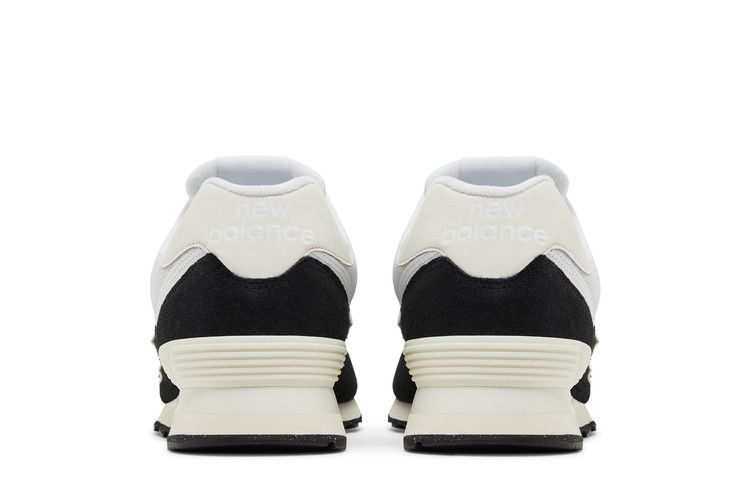 New Balance 574 Black White Marsh Green