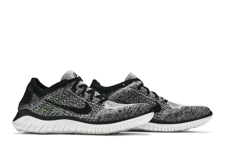 Nike Free RN Flyknit 2018 Black White Ombre