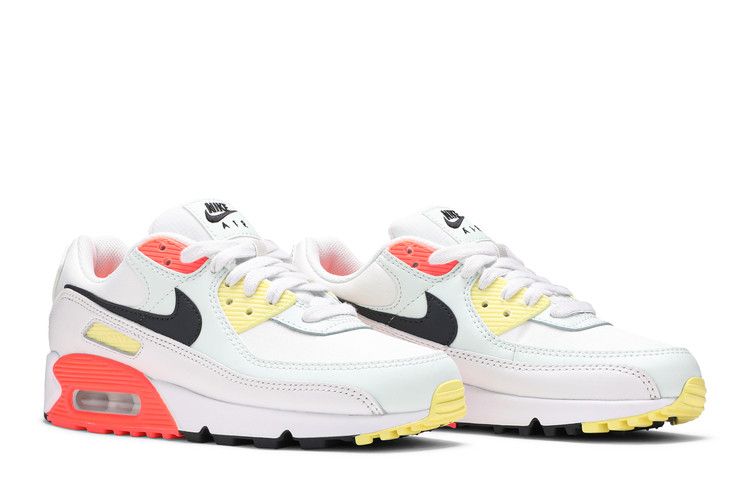 Nike Air Max 90 White Barely Green Bright Mango (Women's)
