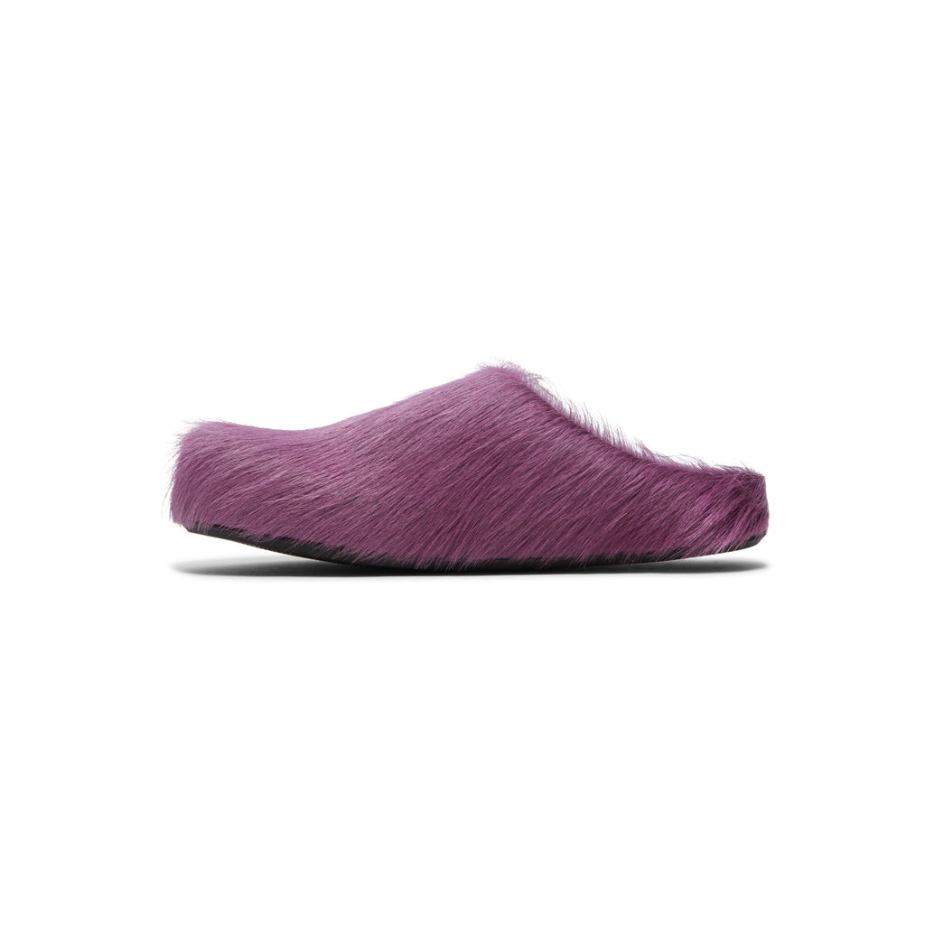 Marni Womens Fussbett Sabot Mules (Prune Violet)