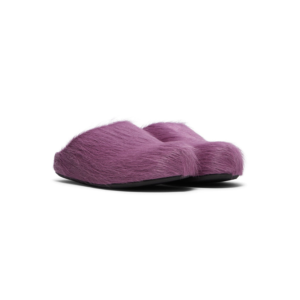 Marni Womens Fussbett Sabot Mules (Prune Violet)