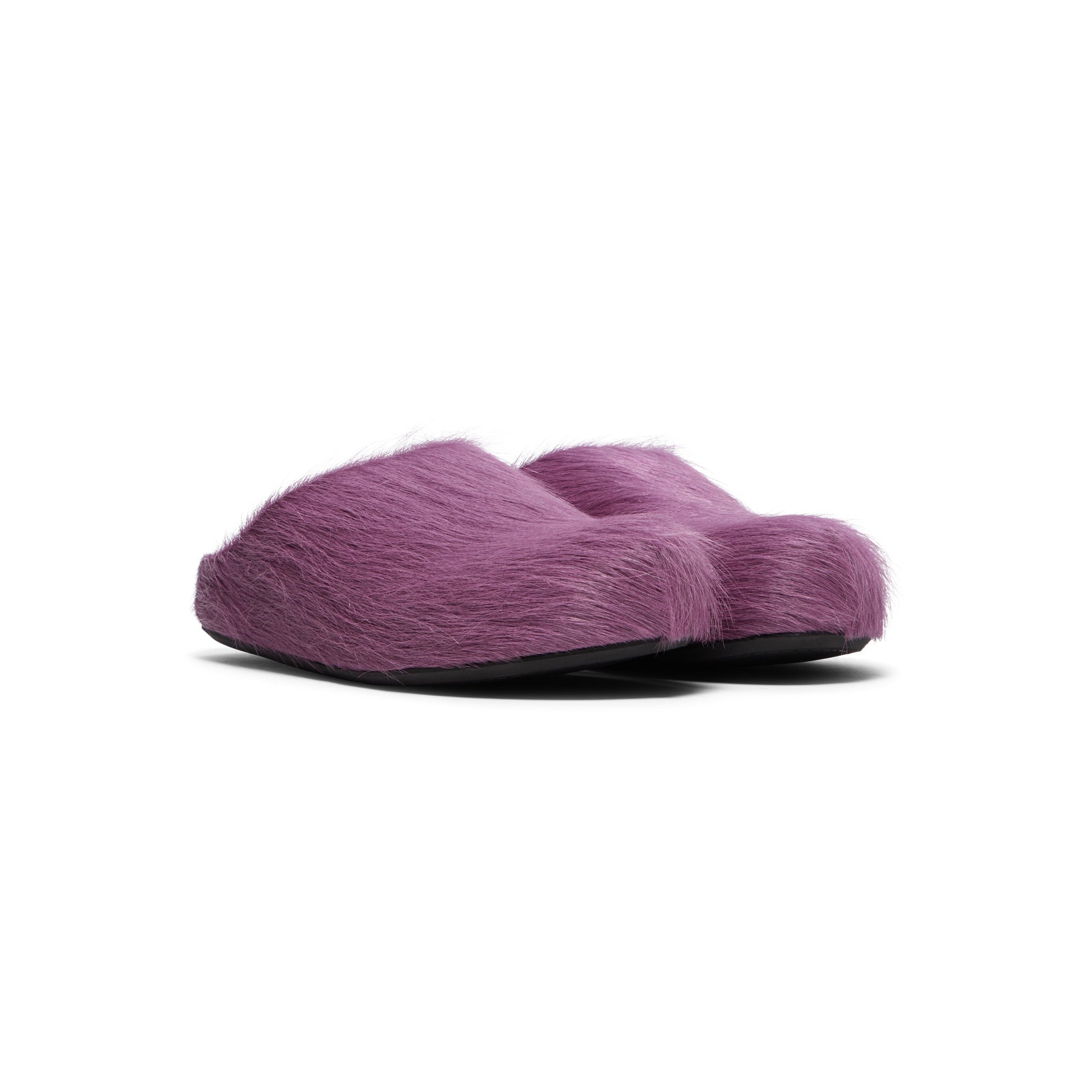 Marni Womens Fussbett Sabot Mules (Prune Violet)