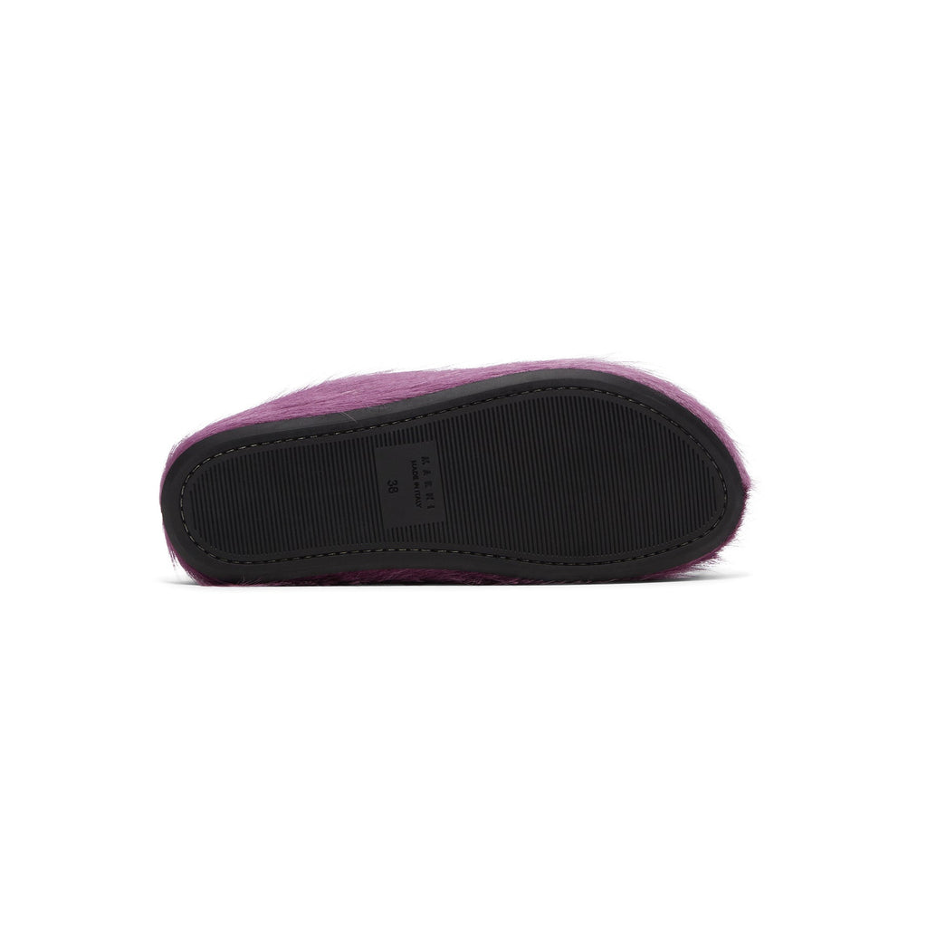 Marni Womens Fussbett Sabot Mules (Prune Violet)