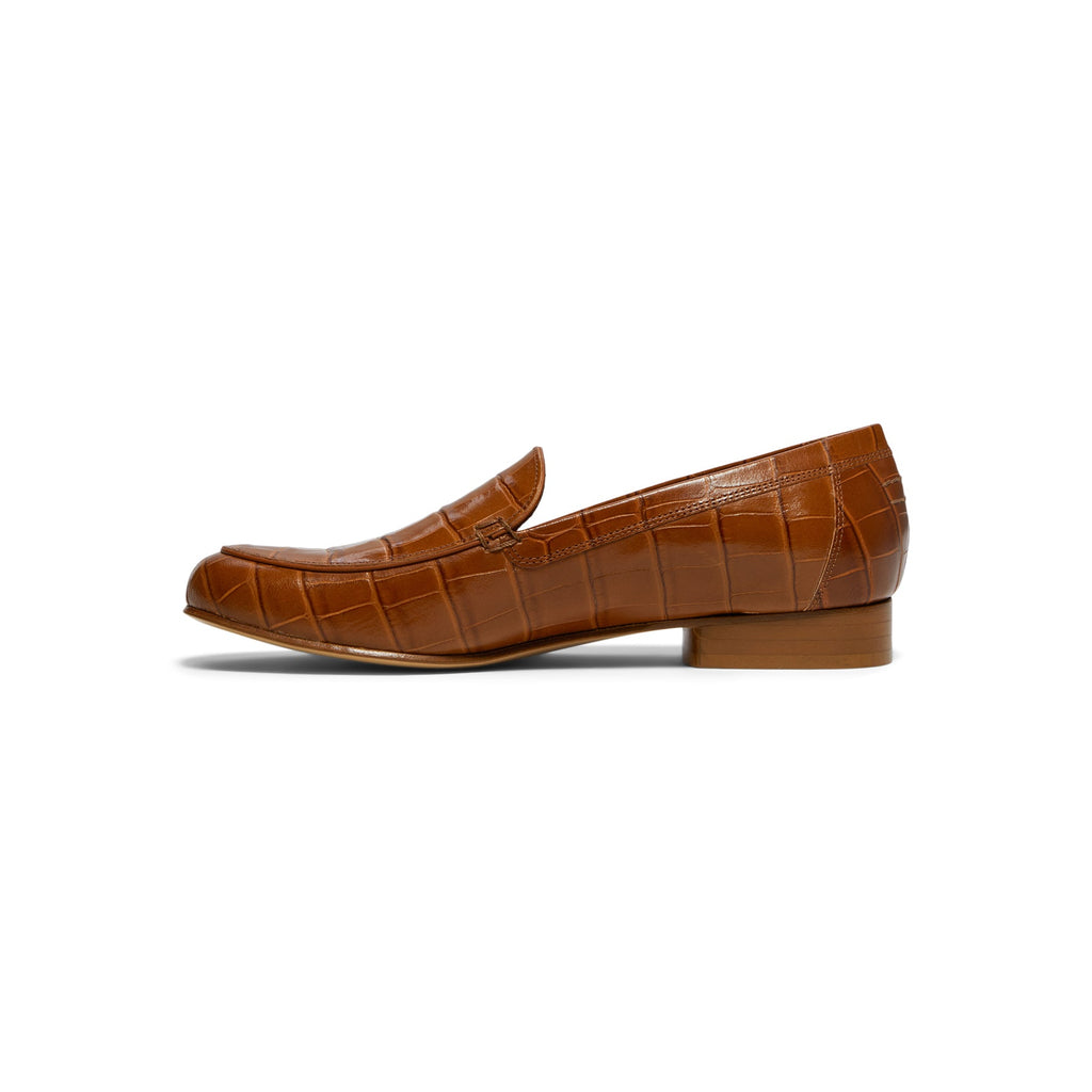 Giaborghini Money Printed Leather Loafer (Tan)