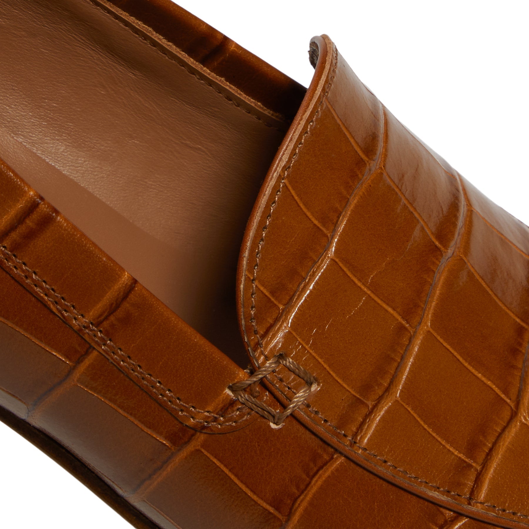 Giaborghini Money Printed Leather Loafer (Tan)