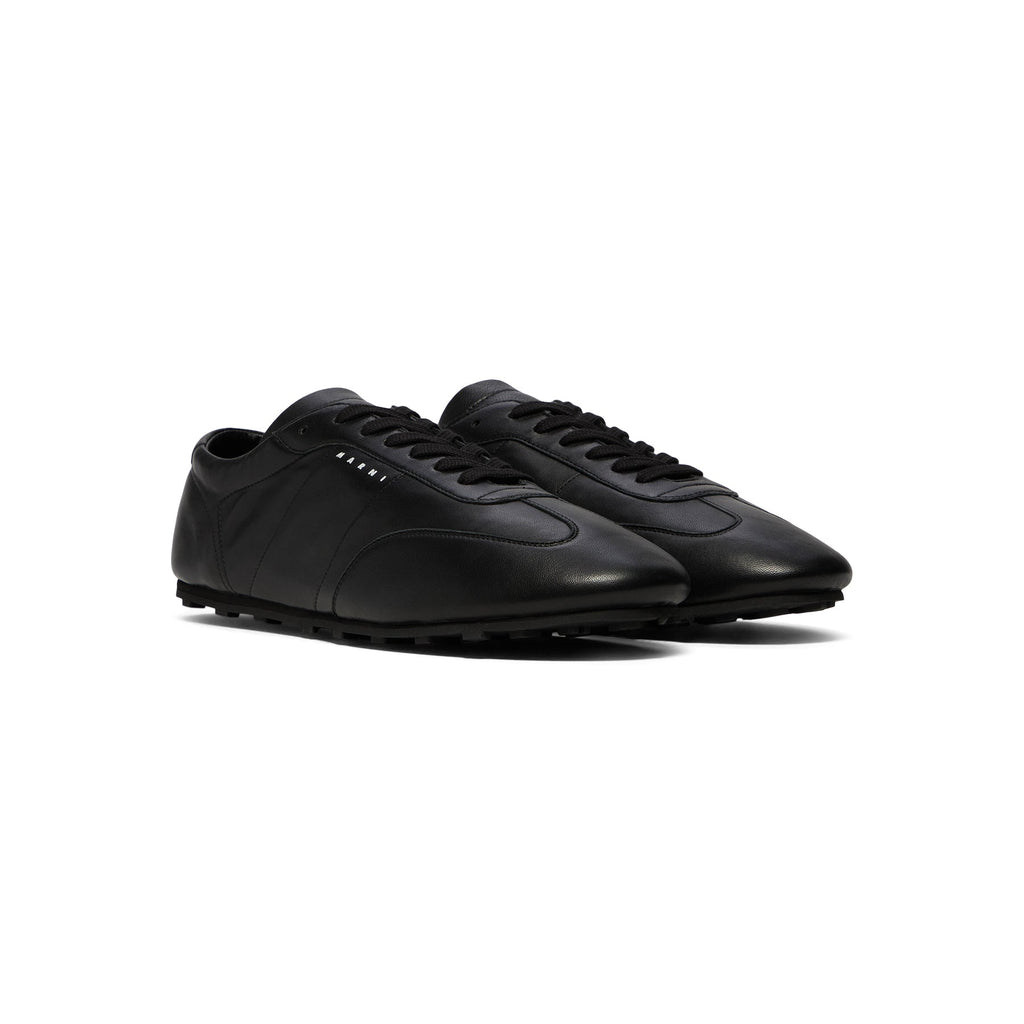 Marni Nappa Leather Softy Soccer Sneaker (Black)