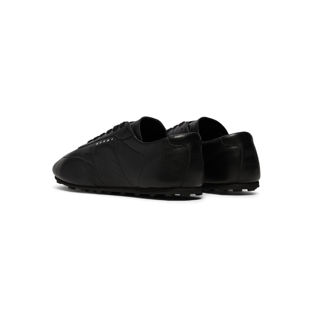 Marni Nappa Leather Softy Soccer Sneaker (Black)