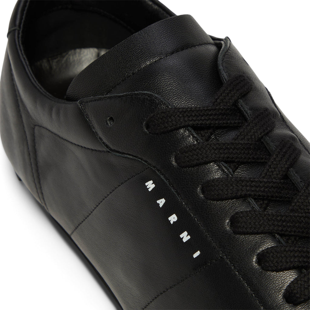 Marni Nappa Leather Softy Soccer Sneaker (Black)