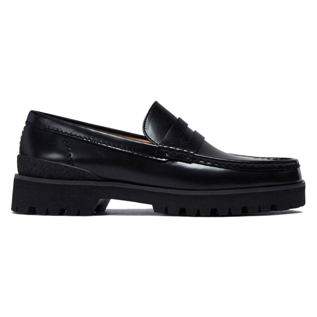 Clarks Yukoner Penny Shoes - Black Leather