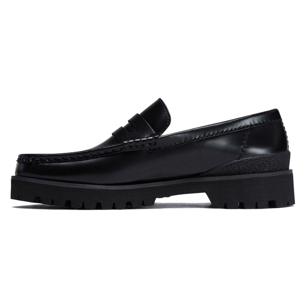 Clarks Yukoner Penny Shoes - Black Leather
