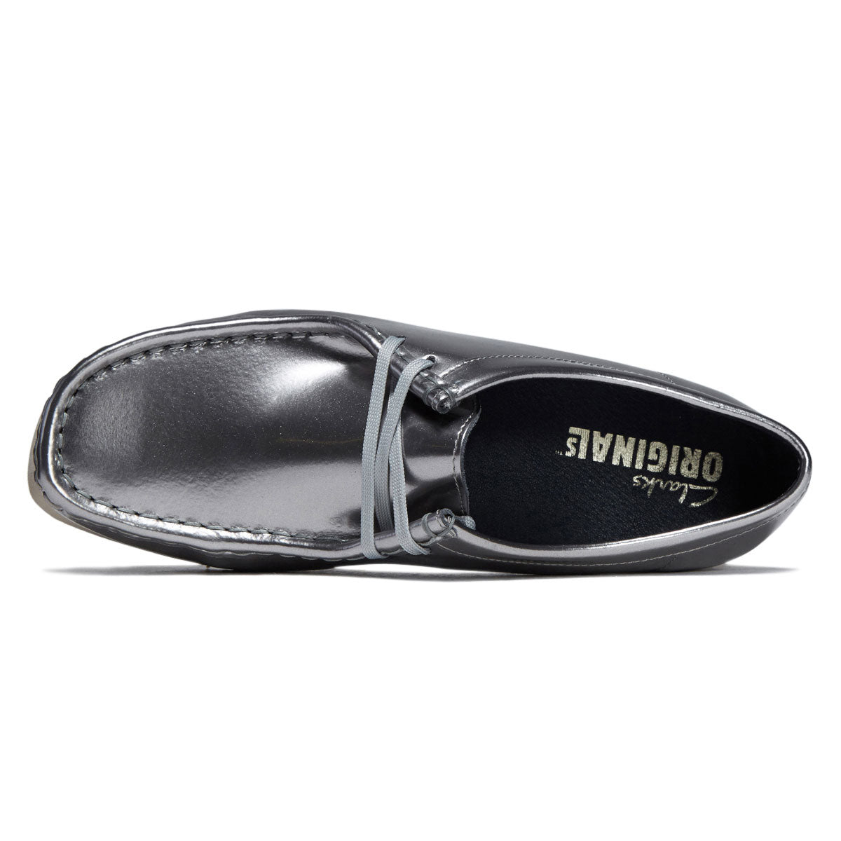 Clarks Womens Wallabee Shoes - Silver