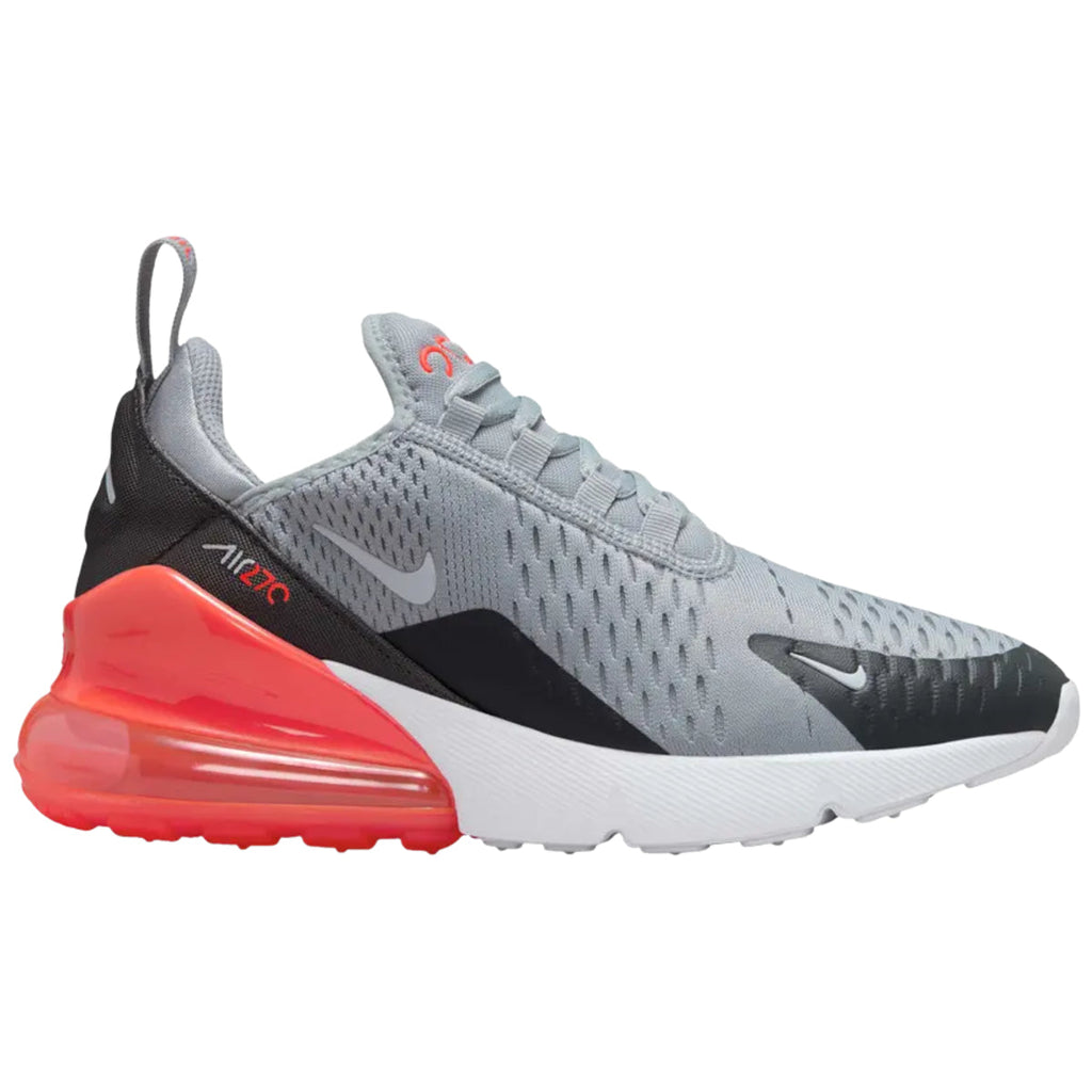 Nike Air Max 270 Wolf Grey Anthracite Bright Crimson White (Gs)