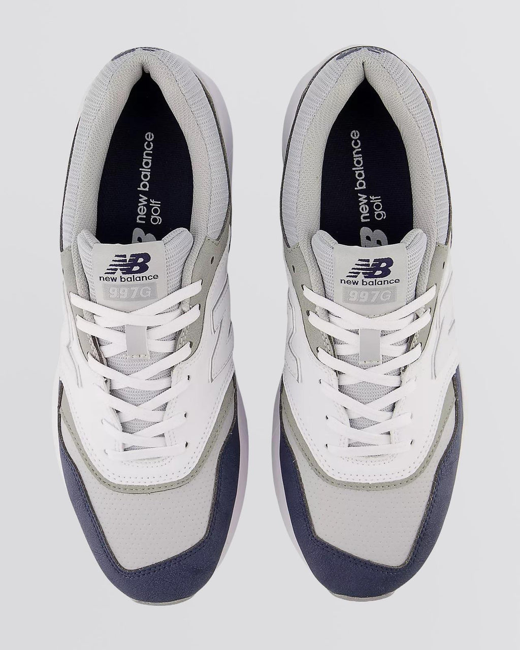 997 Spiked Golf Shoes Navy/White