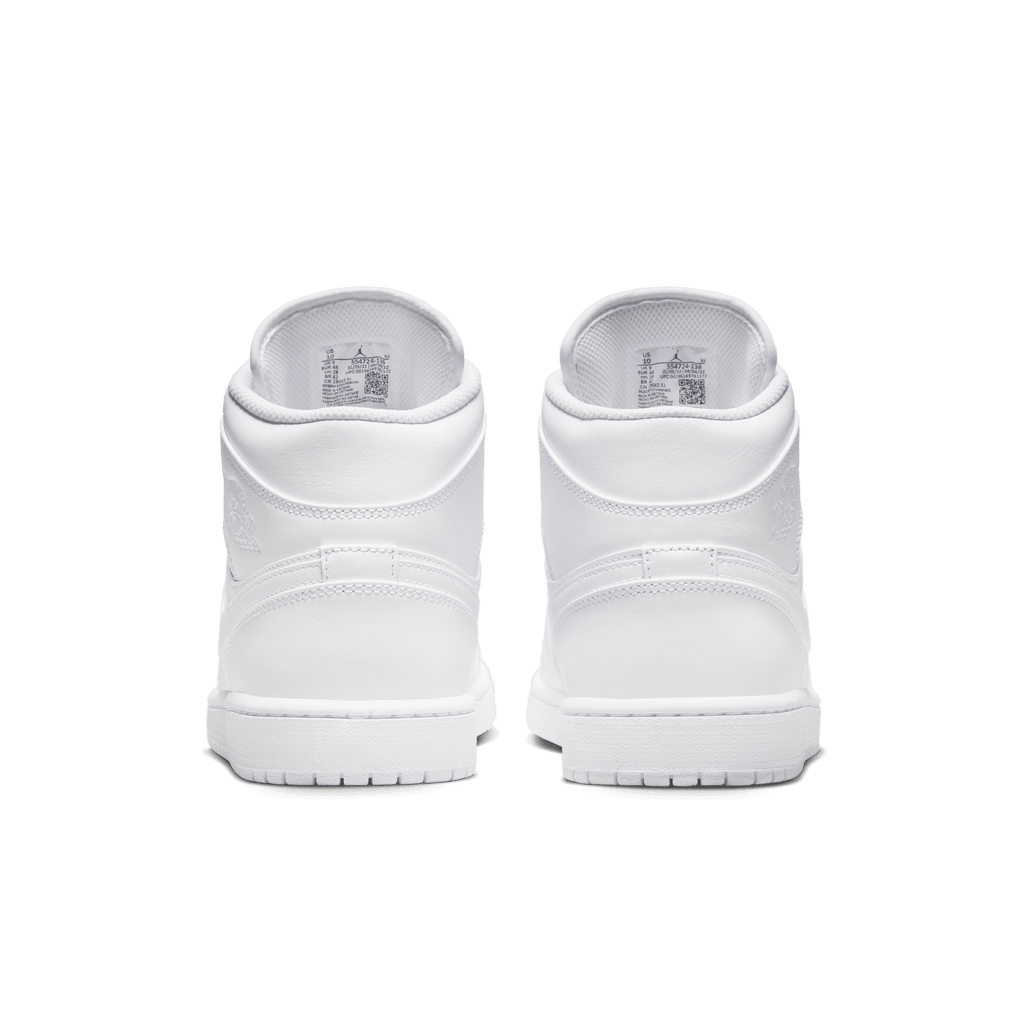 Men's Air Jordan 1 Mid "Triple White"