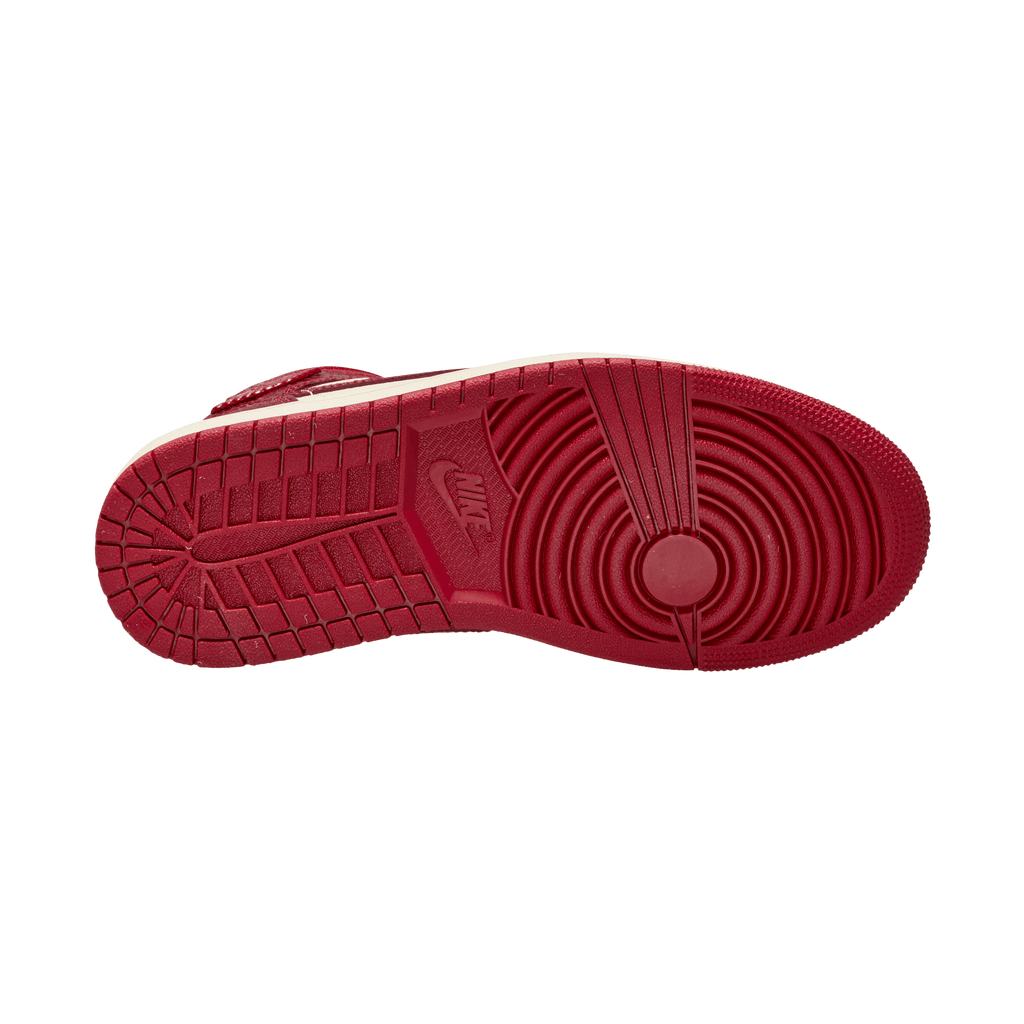 Women's Air Jordan 1 Mid SE "Red Cracked Leather"