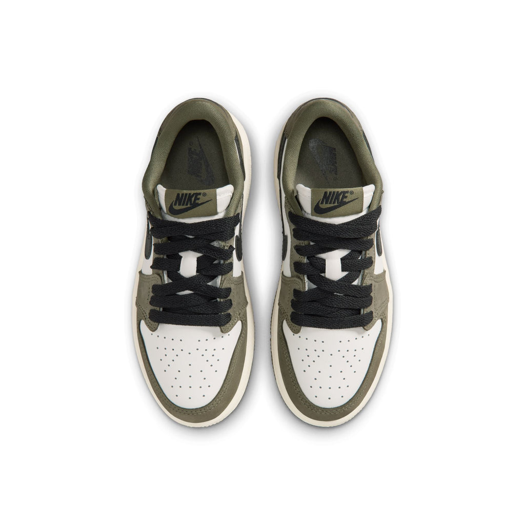 Air Jordan 1 Retro Low "Medium Olive" - Youth Sneakers