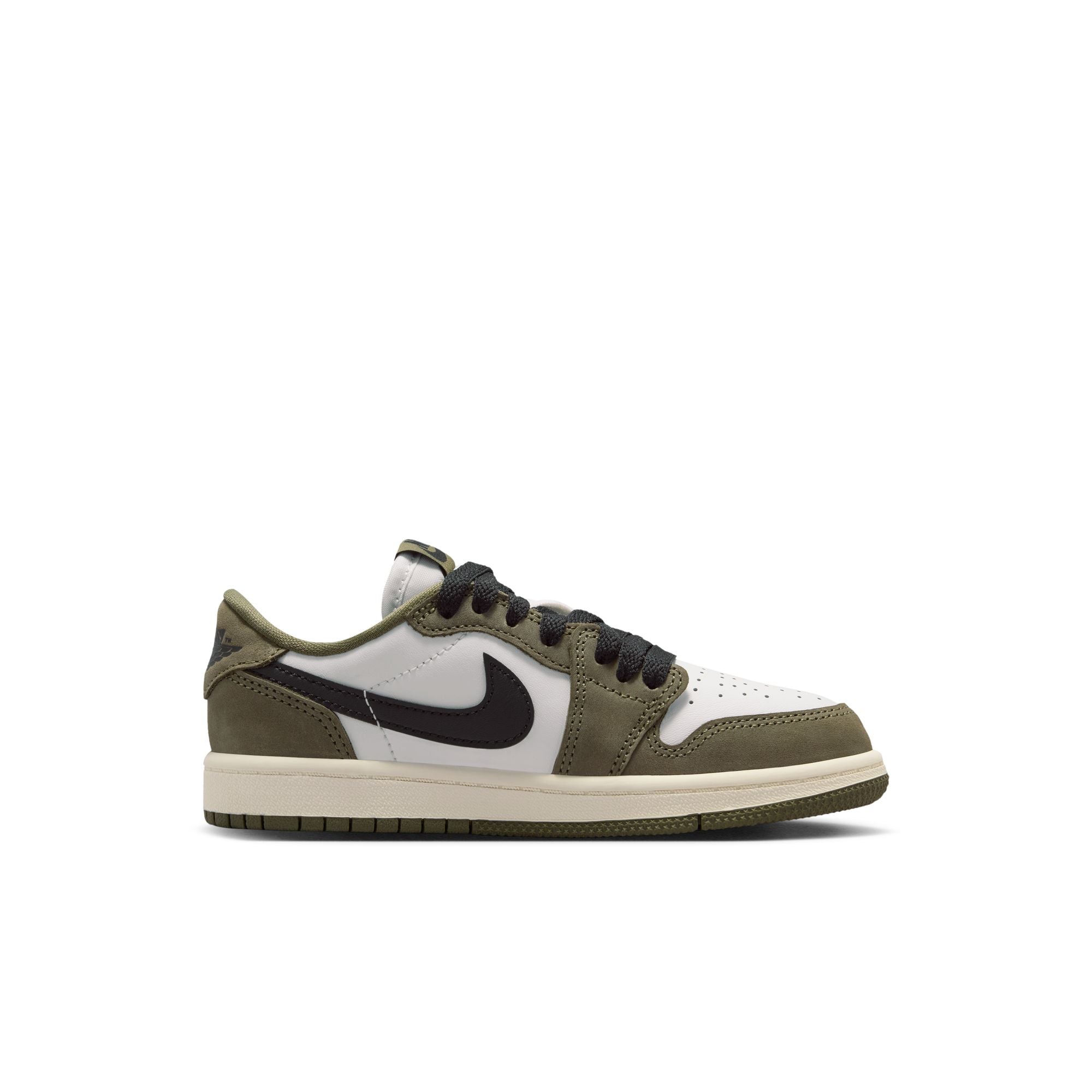 Air Jordan 1 Retro Low "Medium Olive" - Youth Sneakers