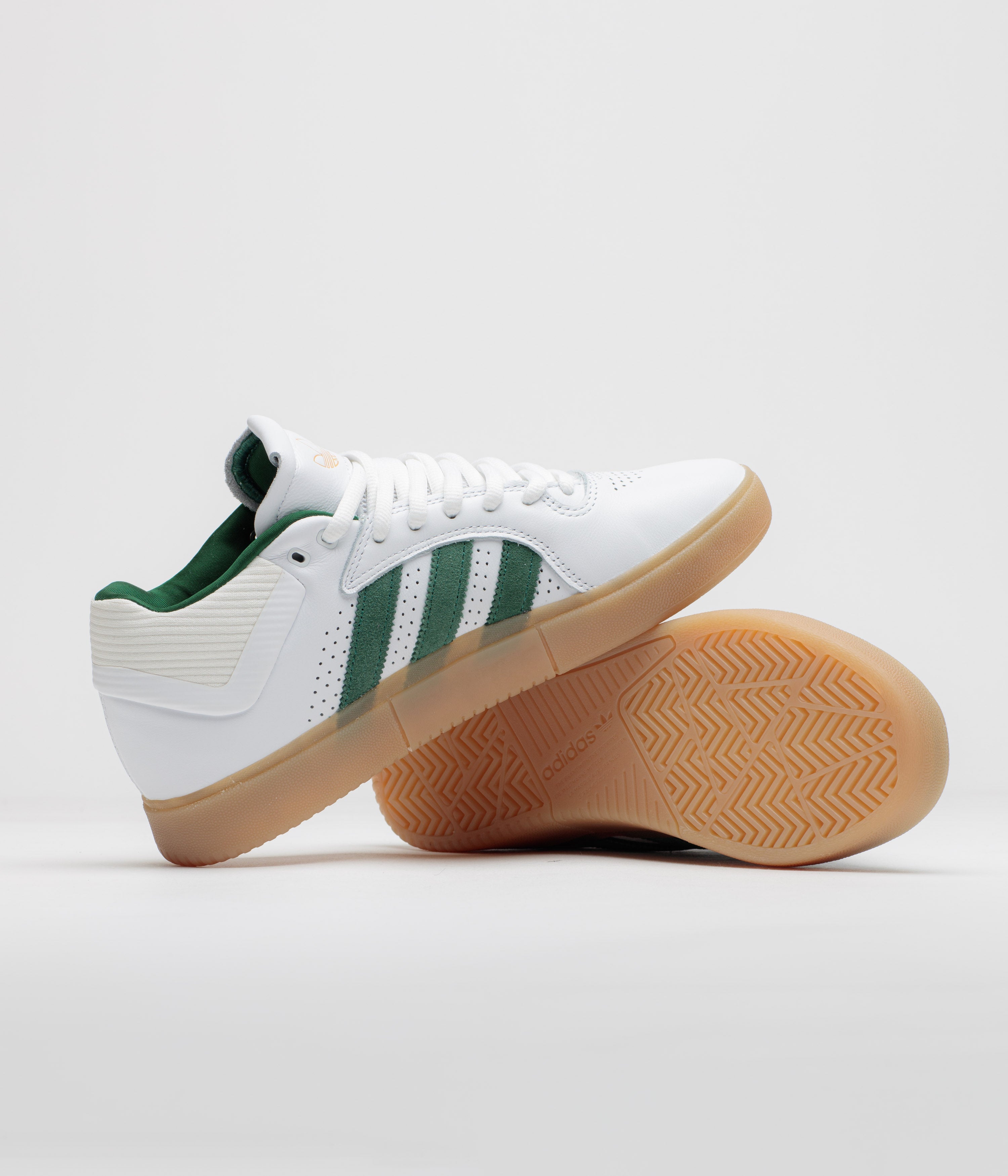Adidas Tyshawn Shoes - FTWR White / Collegiate Green / Gum4