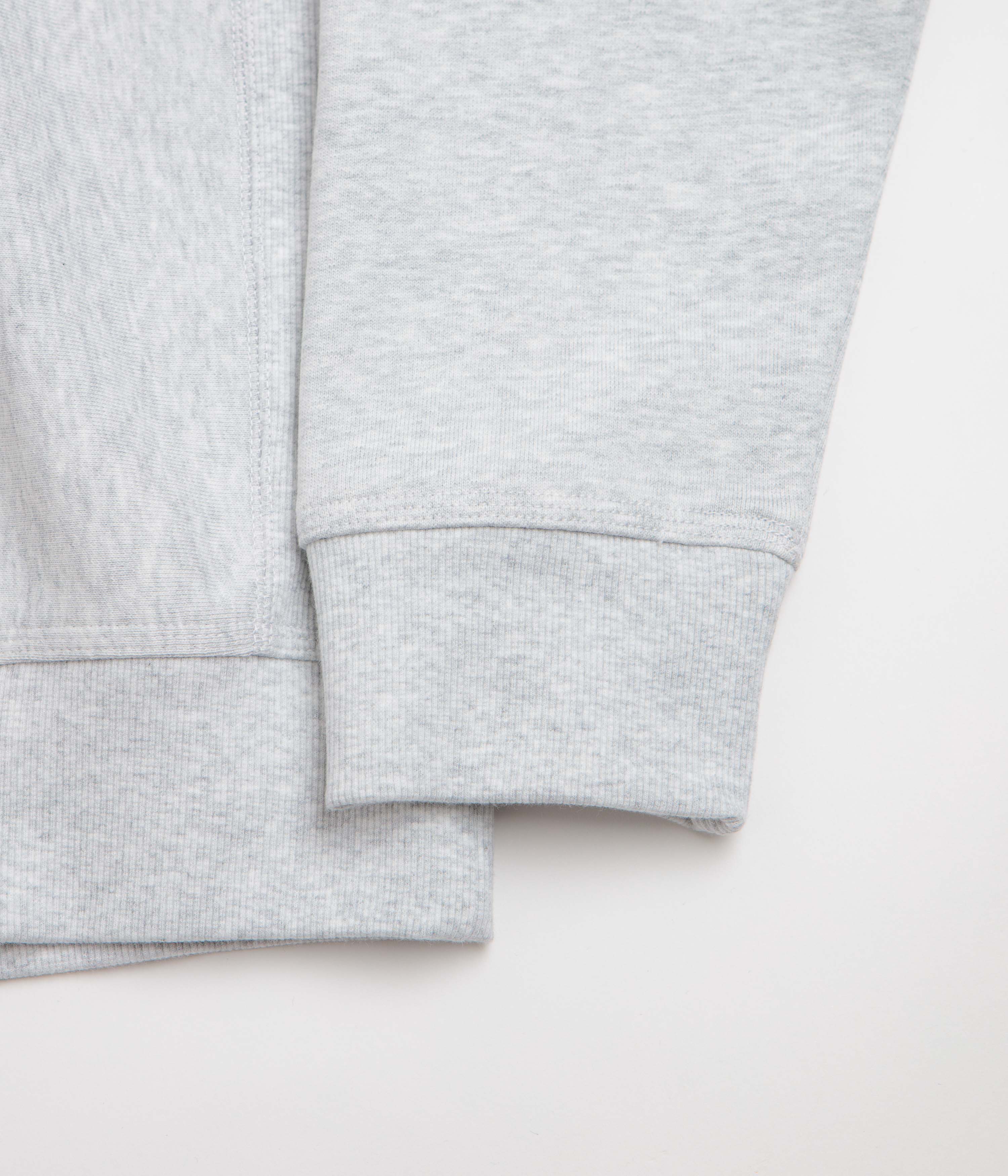 Carhartt Half Zip American Script Sweatshirt - Ash Heather