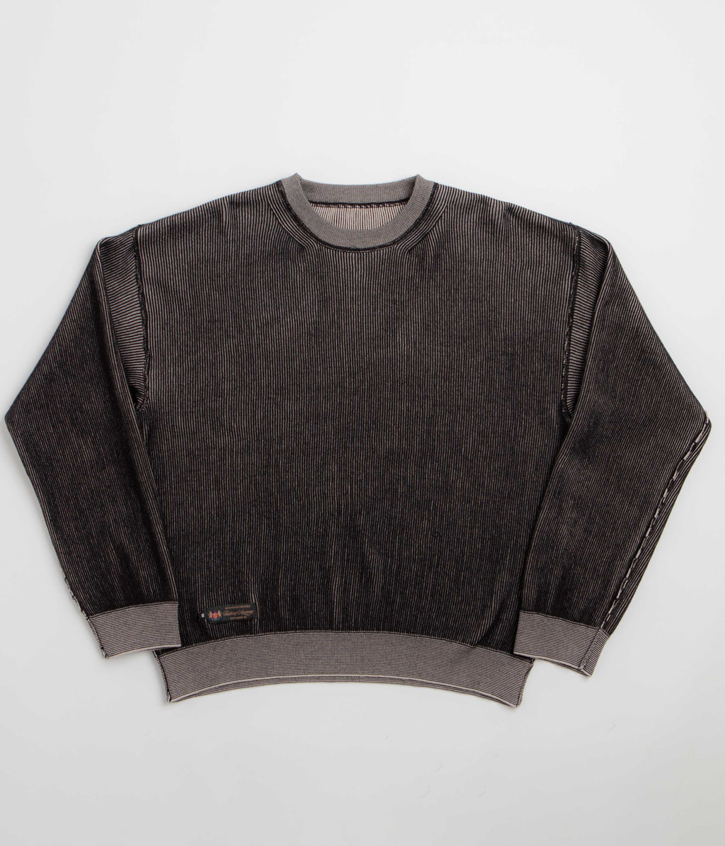 Fucking Awesome Reversible Knitted Crewneck Sweatshirt - Grey