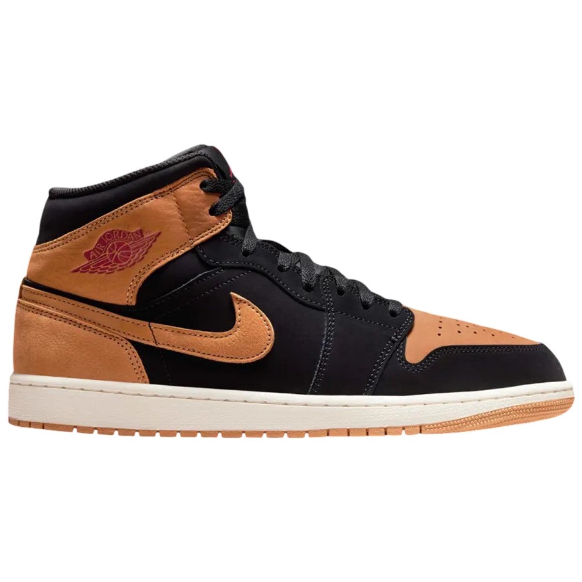 Nike Air Jordan 1 Mid Se Black Flax