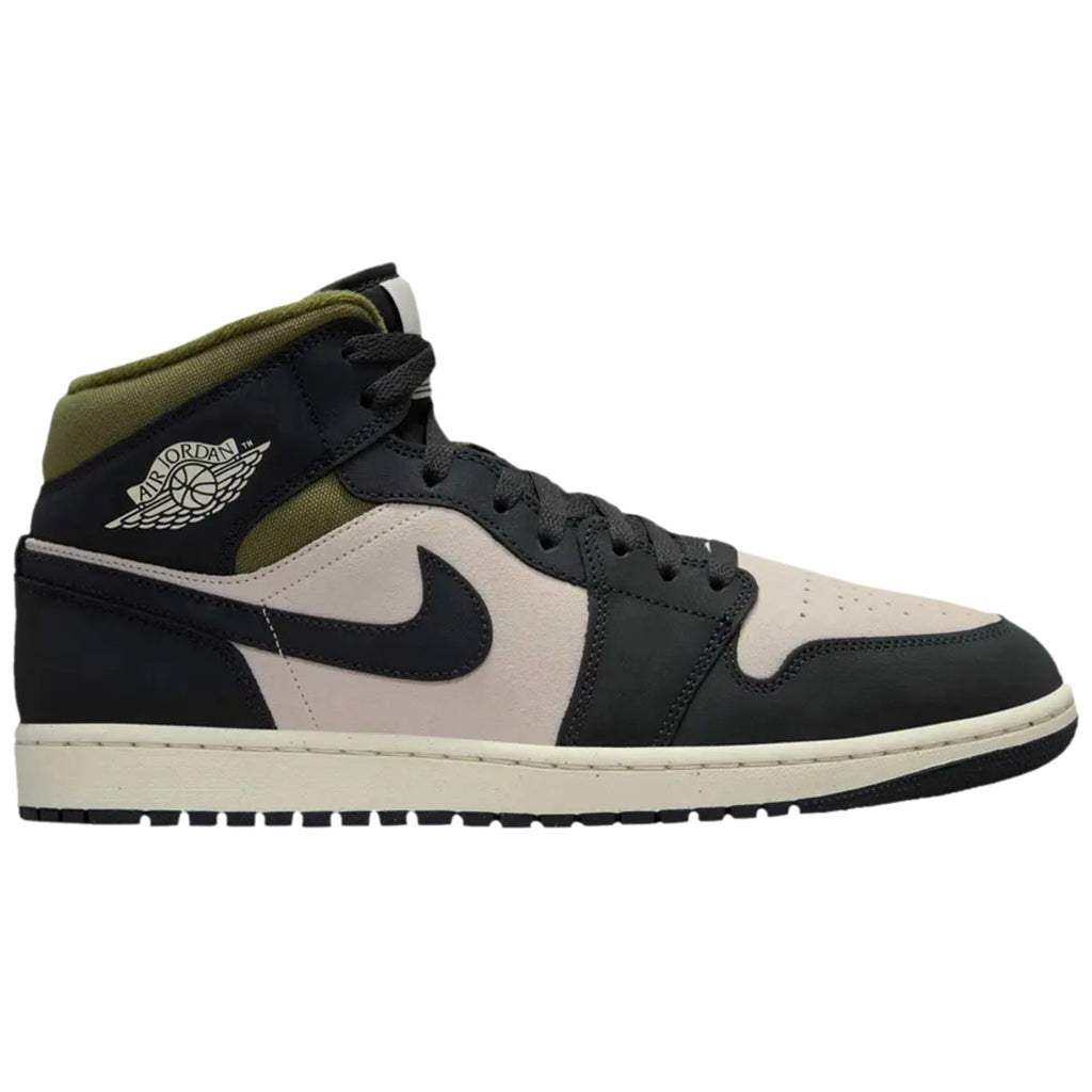 Nike Air Jordan 1 Mid Se Off Noir Medium Olive