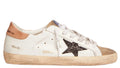 Golden Goose Super-Star With Black Glitter Star And Pink Heel Tab (Women’S)