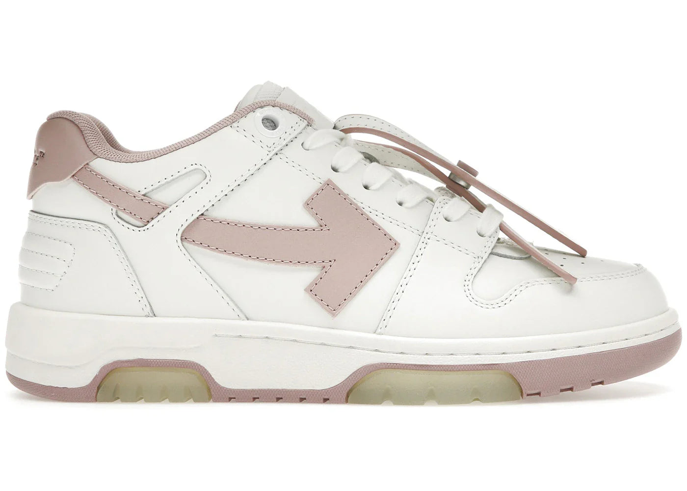 OFF-WHITE Out Of Office OOO Low Tops White Pink (Women's) 2023