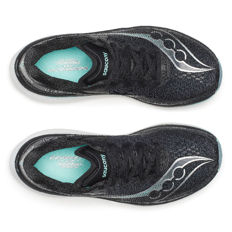 Saucony Women's Endorphin Azura Running Shoes in Black/Aqua