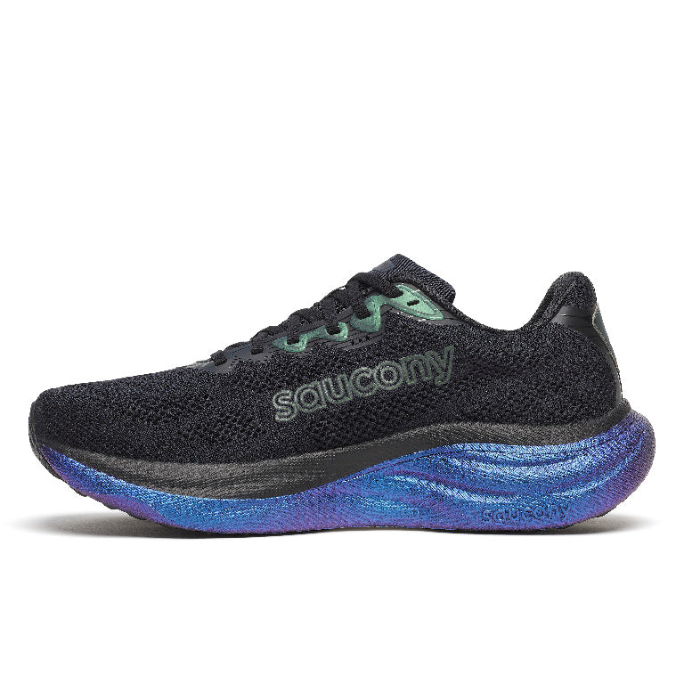 Saucony Women's Ride 19 Running Shoes in Black/Nightsky