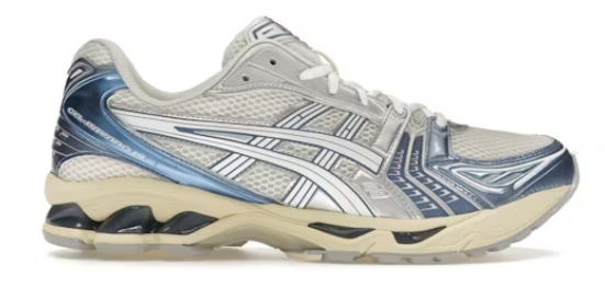 Asics Gel-Kayano 14 Cream Metallic Blue