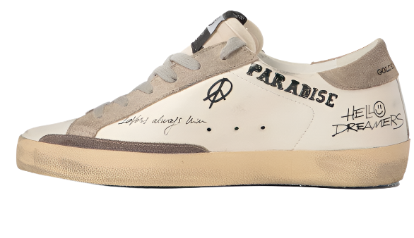 Golden Goose Super Star White Taupe Cinder (Men)