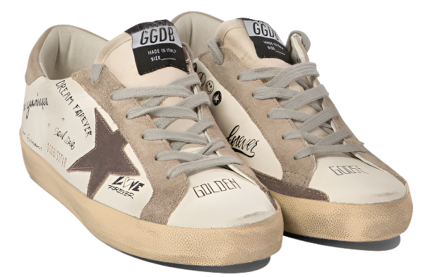Golden Goose Super Star White Taupe Cinder (Men)