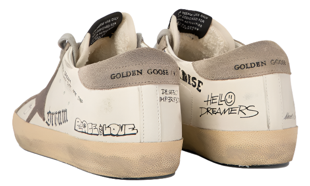 Golden Goose Super Star White Taupe Cinder (Men)