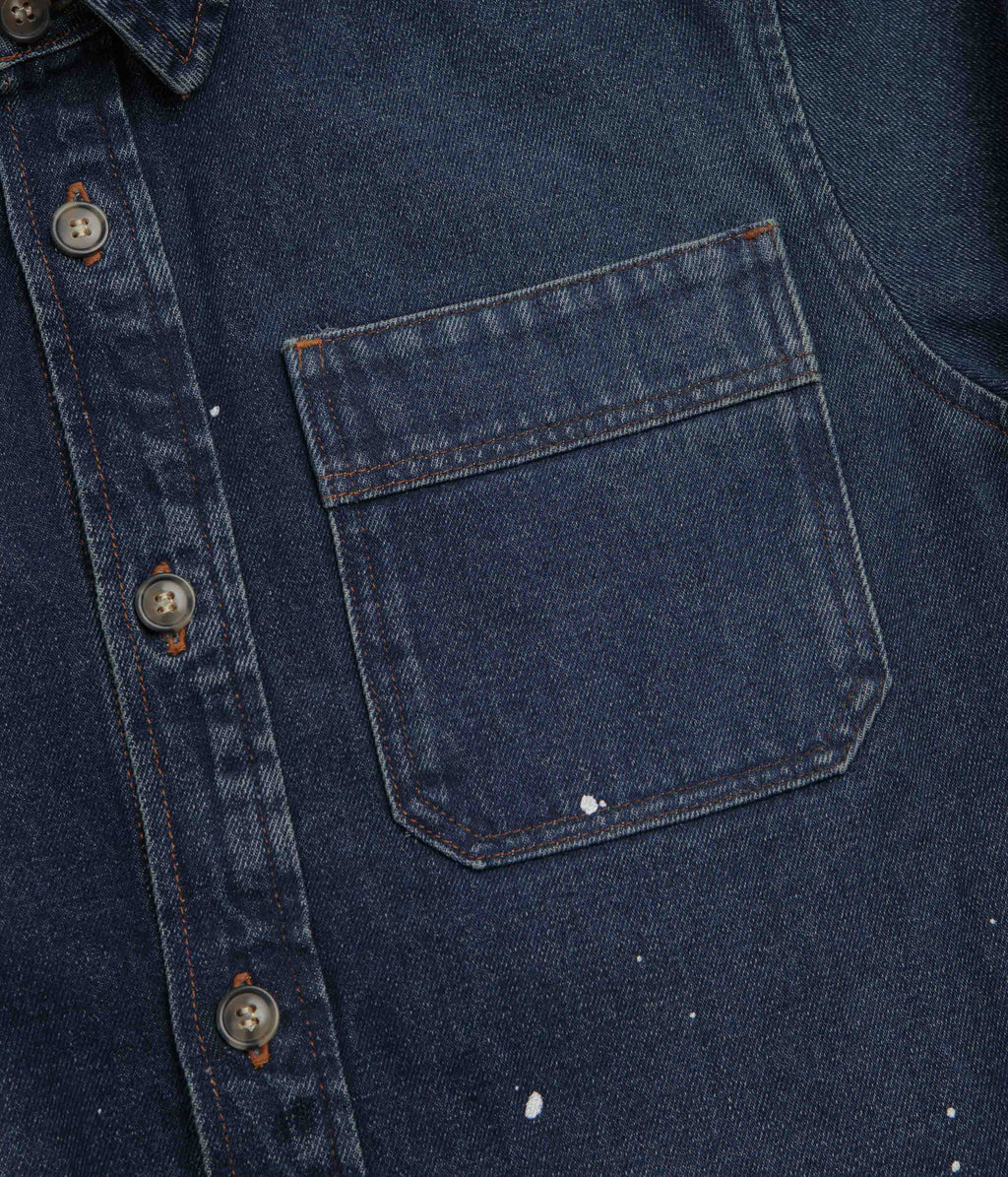A.P.C. Basile Overshirt - Washed Indigo